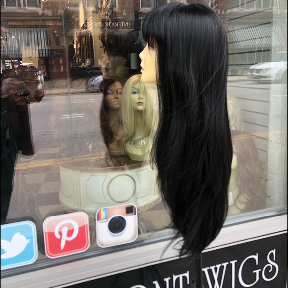 Long Black bangs wig PLEASE READ
